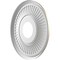 Ekena Millwork Berkshire PVC Medallion (Canopies up to 5 3/4"), 13"OD x 3 1/2"ID x 3/4"P, Metallic Silver Metallic CMP13BECSV - alternate 2
